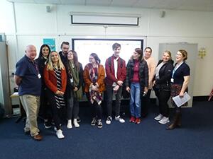 Brian McCormack speaks to Fife College Business Students